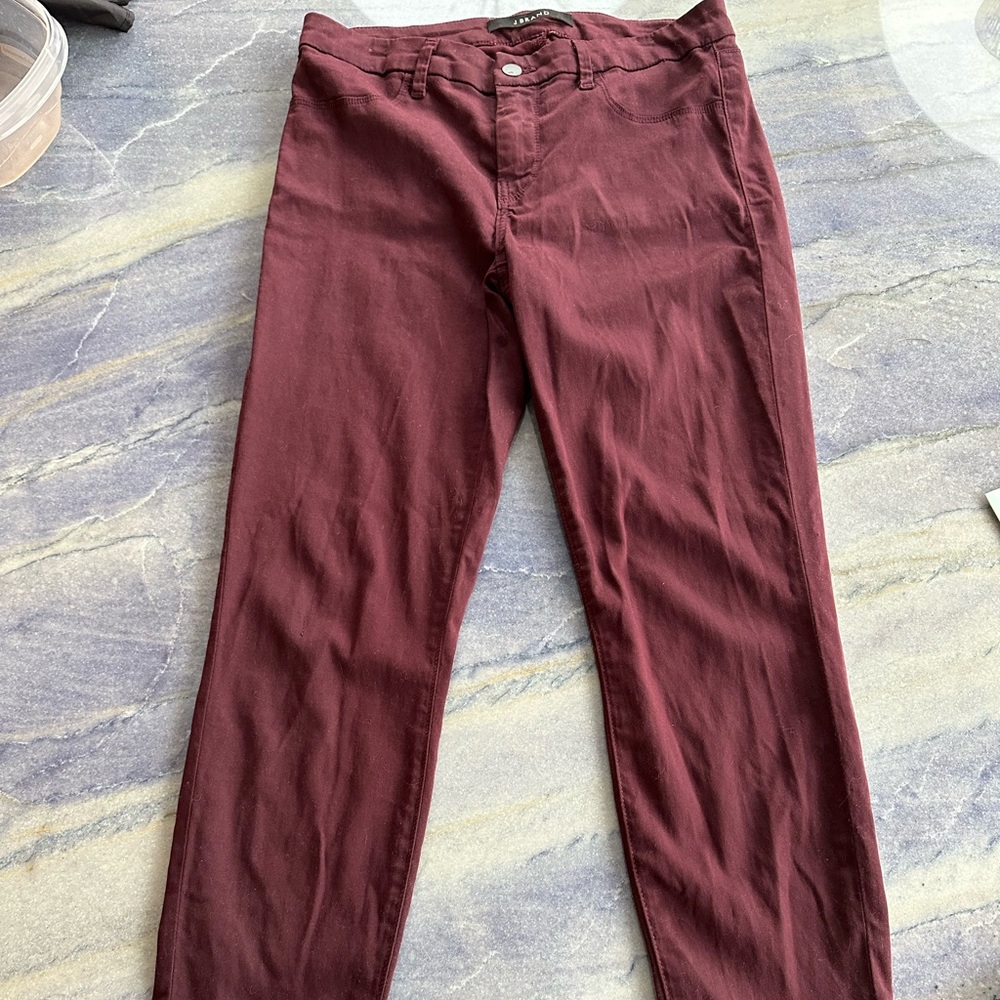 J Brand Maroon Jeans